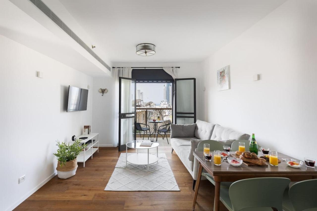 Elegant Apartment W Balcony & Mamad In Heart Of Tel Aviv By Sea N' Rent Eksteriør bilde